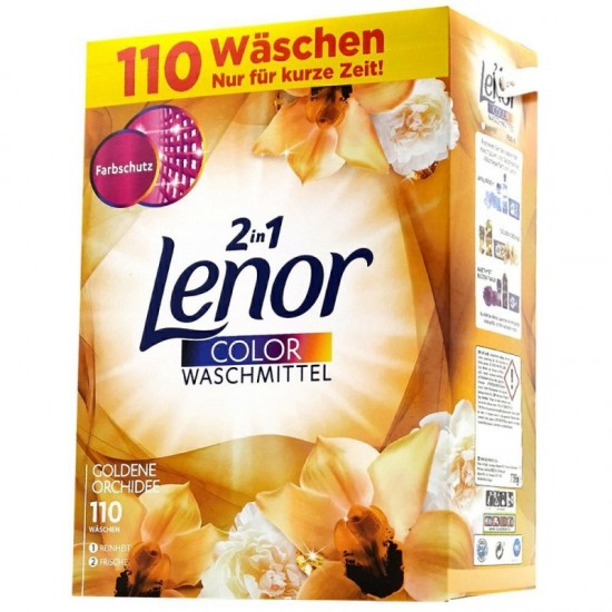 LENOR Prací prášok 7,15kg 2v1 na farebnú bielizeň Goldene Orchidee - 110 praní