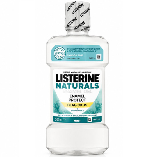 Listerine ústna voda 500ml Naturals Enamel protect Listerine ústna voda 500ml Naturals Enamel protect