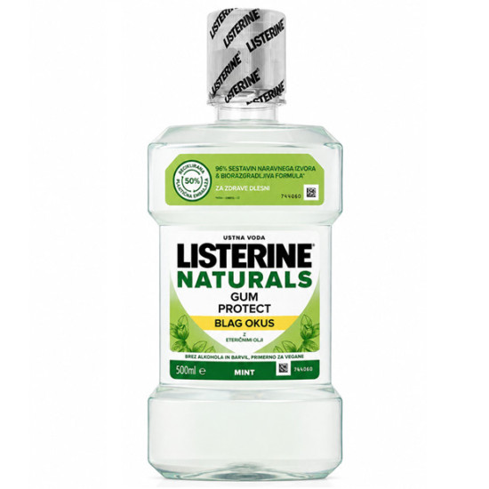 Listerine ústna voda 500ml Naturals Gum protect Listerine ústna voda 500ml Naturals Gum protect