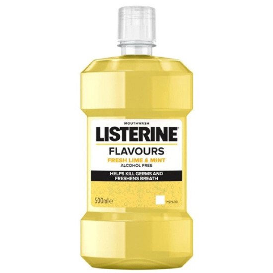 Listerine ústna voda Fresh Lime & Mint 500ml