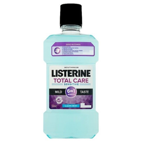 LISTERINE Ústna voda - Total care 6v1 Smooth mint 500ml LISTERINE Ústna voda - Total care 6v1 Smooth mint 500ml