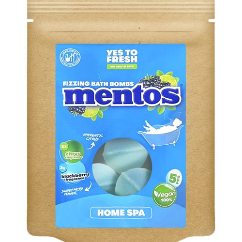 Mentos Bath Bombs Šumivé guľôčky do kúpeľa 5x50g