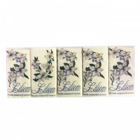 MÜLLER papierové vreckovky Liliom 3-vrstvové 10x10ks