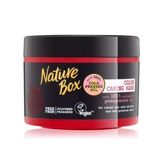 NATURE BOX Maska pre žiarivú farbu vlasov - Pomegranate oil 200ml