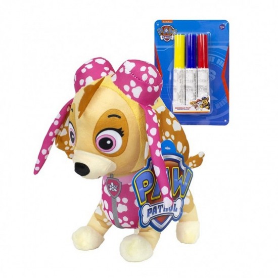 NICKELODEON Paw Patrol plyšová hračka Skye + zmývateľné fixky 3ks NICKELODEON Paw Patrol plyšová hračka Skye + zmývateľné fixky 3ks