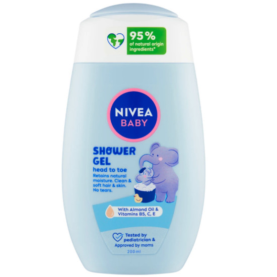 NIVEA Baby sprchový gél na telo a vlásky 200ml