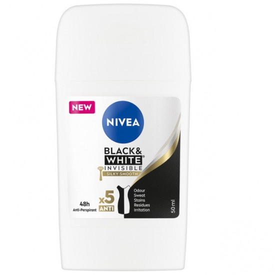 Nivea Deo stick Black & White Invisible Silky Smooth 50ml