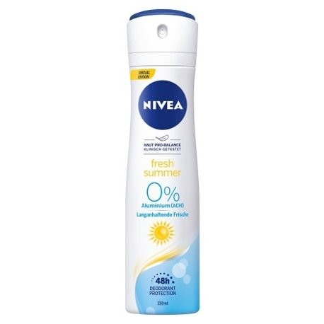 NIVEA Fresh Summer 0% Aluminium deospray 150ml