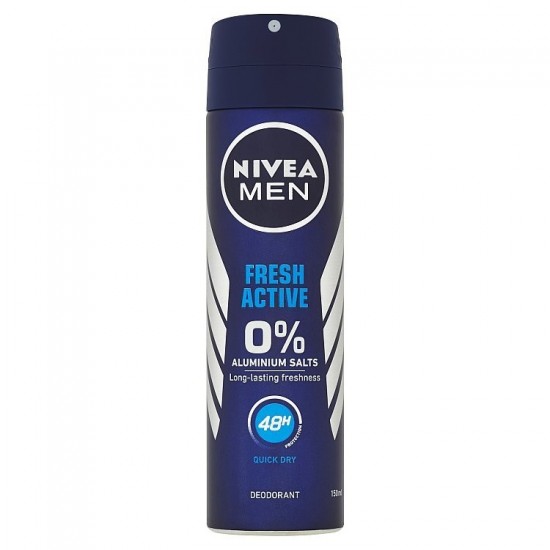 NIVEA Men Fresh Active 0% Aluminium deospray 150ml NIVEA Men Fresh Active 0% Aluminium deospray 150ml