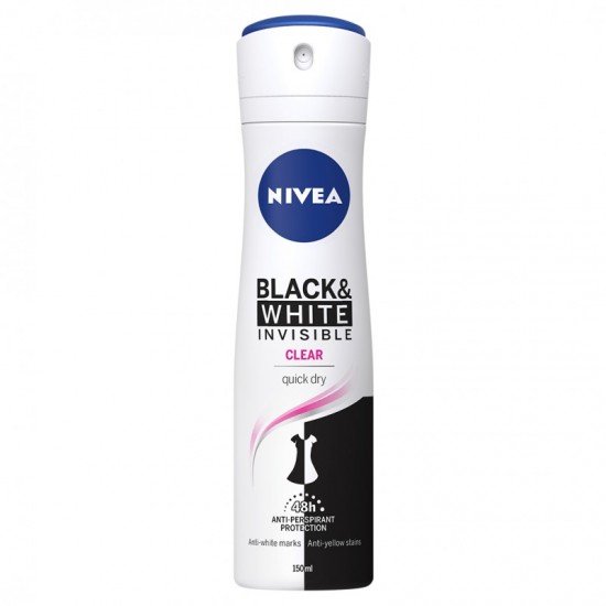 NIVEA Invisible for Black & White Clear deospray 150ml