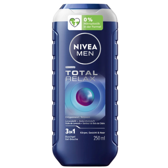 Nivea MEN Sprchový gél 3in1 Total Relax 250ml Nivea MEN Sprchový gél 3in1 Total Relax 250ml