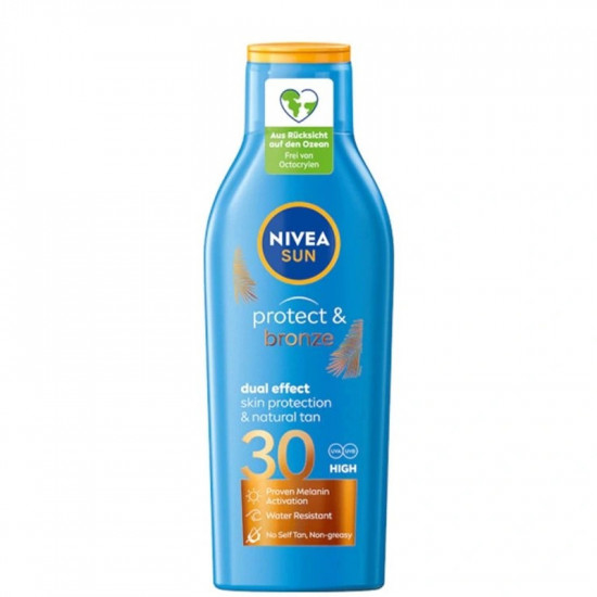 Nivea opaľovací krém 200ml SUN Protect&Bronze SPF30 Nivea opaľovací krém 200ml SUN Protect&Bronze SPF30