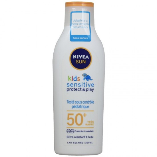 NIVEA Sun Sensitive Protect & Care Detské mlieko na opaľovanie SPF50+ 200ml NIVEA Sun Sensitive Protect & Care Detské mlieko na opaľovanie SPF50+ 200ml