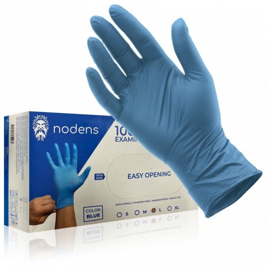 NODENS Bezpúdrové nitrilové rukavice veľkosť L 100ks
