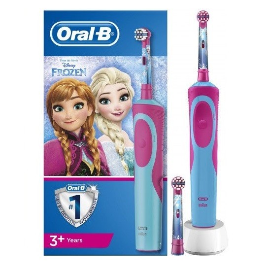 ORAL-B Elektrická zubná kefka pre deti - Disney Frozen + 2 náhradné hlavice