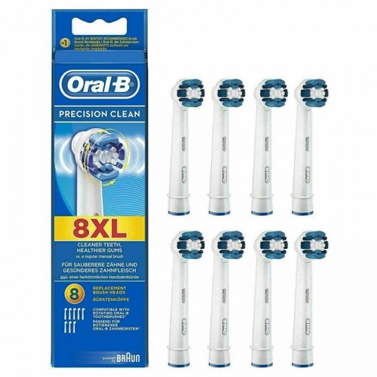 ORAL-B Precision Clean Náhradné hlavice k elektrickej zubnej kefke XL 8ks