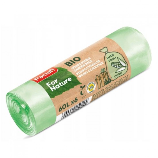 PACLAN For Nature Kompostovateľné vrecia na BIO odpad 60l - 6ks