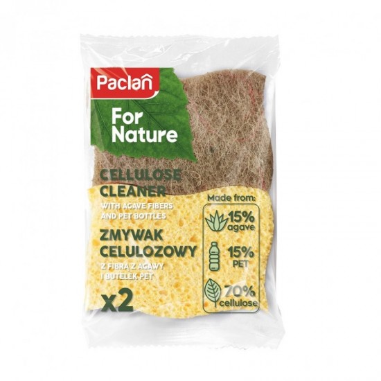 PACLAN For Nature - Prírodná kuchynská špongia z agáve a PET fľiaš - 2ks