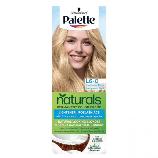 PALETTE Naturals color creme L6-0 škandinávska blond