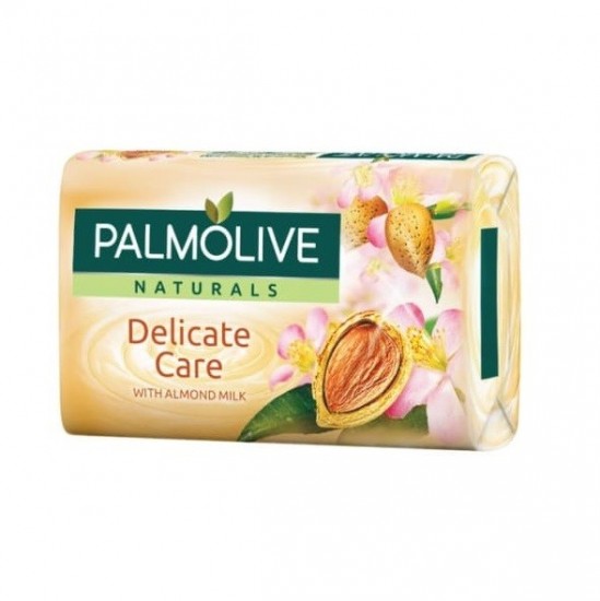 PALMOLIVE Tuhé mydlo - Delicate Care Almond&Milk 4x90g