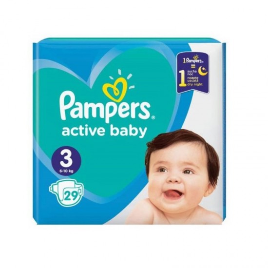 PAMPERS Active Baby 3 (6-10kg) 29ks
