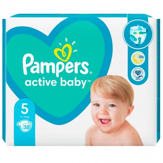 Pampers active baby 5 (11-16kg) 38ks