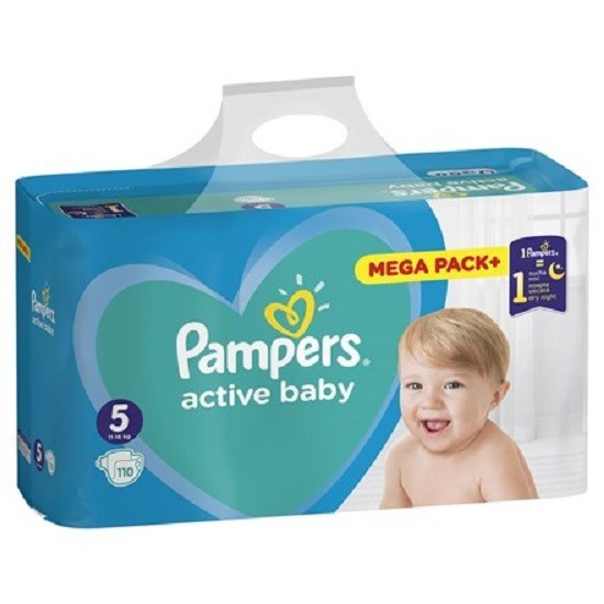 PAMPERS Active baby 5 (11-16kg) MEGA PACK 110ks