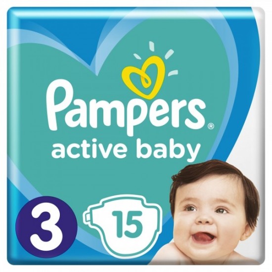 PAMPERS Active baby plienky 3 (6-10kg) 15ks