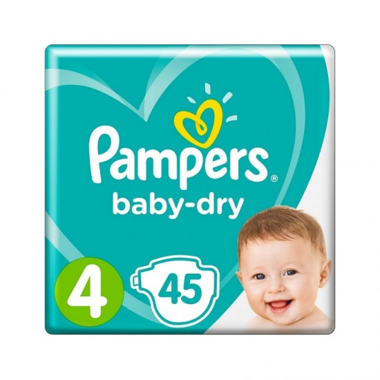 PAMPERS Baby-dry 4 (9-14kg) 45ks PAMPERS Baby-dry 4 (9-14kg) 45ks