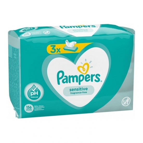 Pampers baby wipes 3x52ks Sensitive