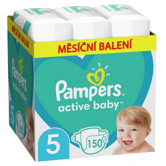PAMPERS Active Baby 5 150 ks PAMPERS Active Baby 5 150 ks