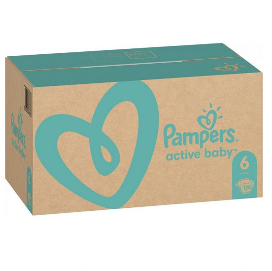 PAMPERS Active Baby 6 128 ks