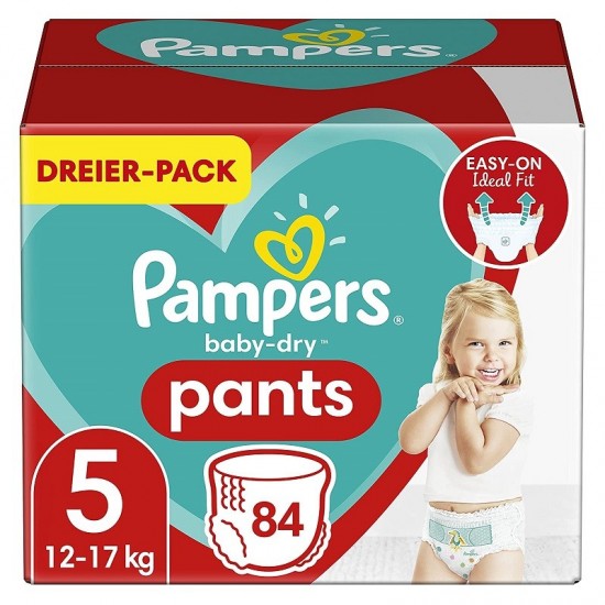 PAMPERS Detské plienky Baby-dry pants 5 (12-17kg) 84ks