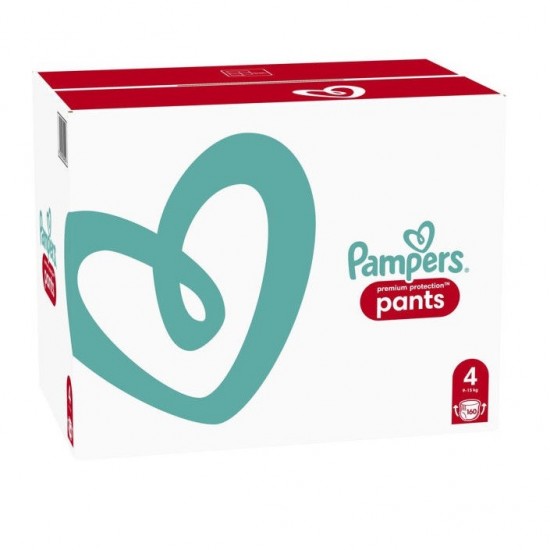 PAMPERS Detské plienky Premium protection pants 4 (9 -15kg) 160ks