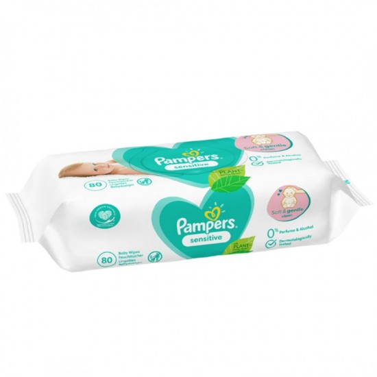 PAMPERS Detské vlhčené obrúsky - Sensitive 80ks PAMPERS Detské vlhčené obrúsky - Sensitive 80ks