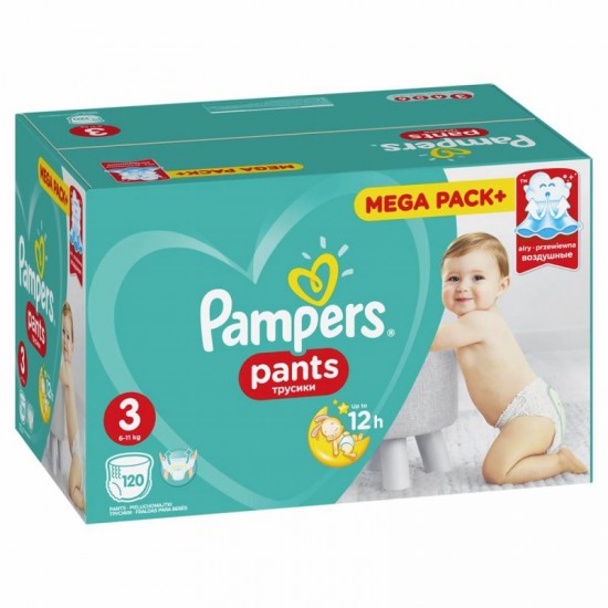 PAMPERS Pants 3 (6-11kg) 120ks