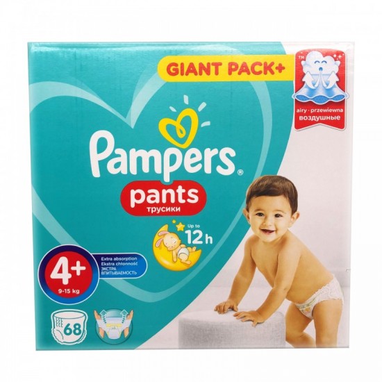 PAMPERS Pants 4+ (9-15kg) 68ks