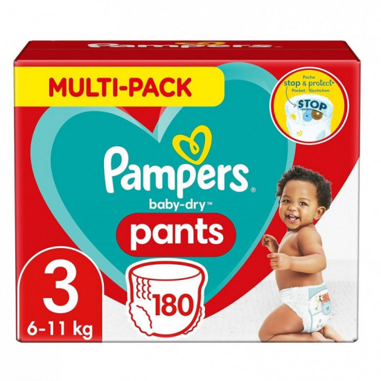 Pampers Pants Baby Dry  S3 (6-11kg) 180pcs