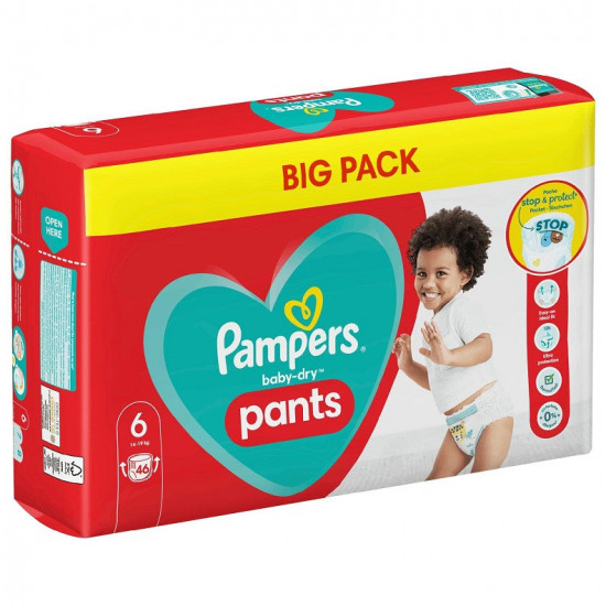 Pampers Pants Baby Dry S6 (14-19kg) 46pcs Pampers Pants Baby Dry S6 (14-19kg) 46pcs