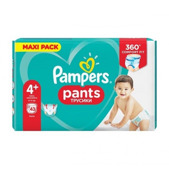 PAMPERS Pants Comfort Fit S4+ (9-15kg) 43ks