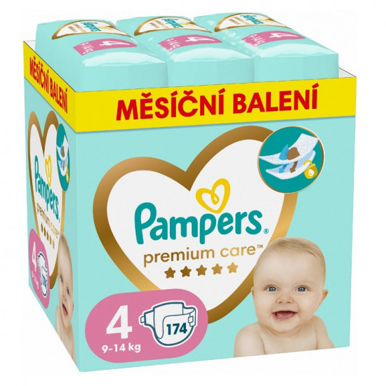 Pampers Premium Care 4 (9-14kg) 174ks