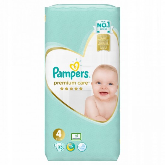 PAMPERS Premium care 4 (9-14kg) 52ks PAMPERS Premium care 4 (9-14kg) 52ks