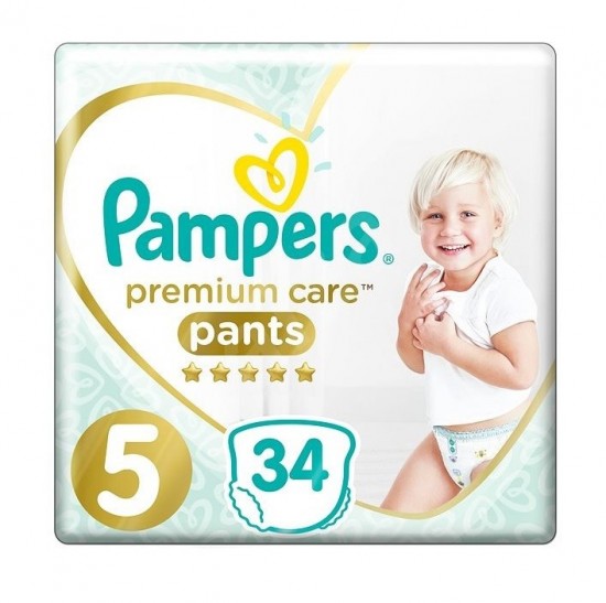 PAMPERS Premium care 5 Pants (12-17kg) 34ks