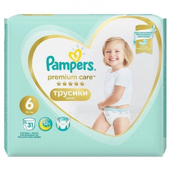 PAMPERS Premium care 6 Pants (15kg+) 31ks