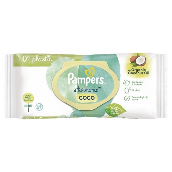 PAMPERS Detské Čistiace Obrúsky Coconut Pure 42ks PAMPERS Detské Čistiace Obrúsky Coconut Pure 42ks