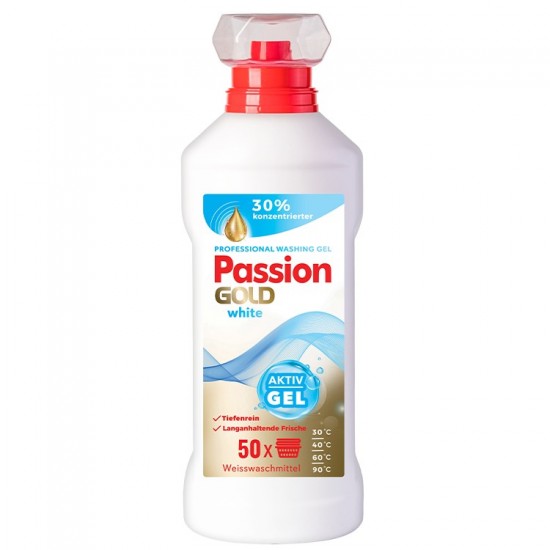 PASSION GOLD Prací gél White Aktiv gel 2l - 50 praní