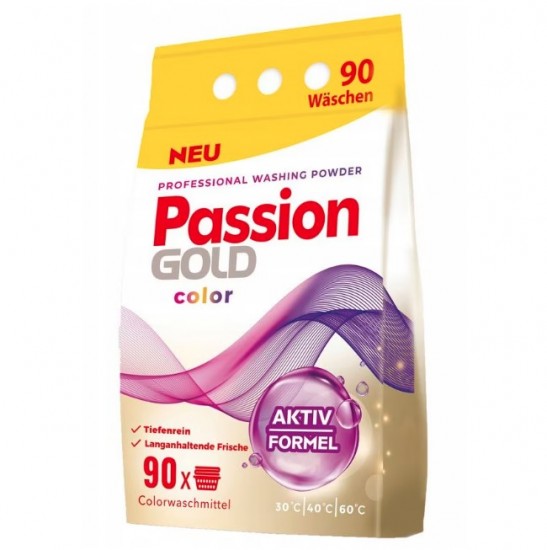 PASSION GOLD Prací prášok Color Aktiv formel 5,4kg - 90 praní