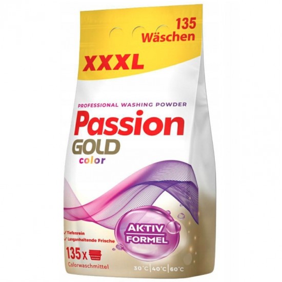 PASSION GOLD Prací prášok Color Aktiv formel 8,1kg - 135 praní