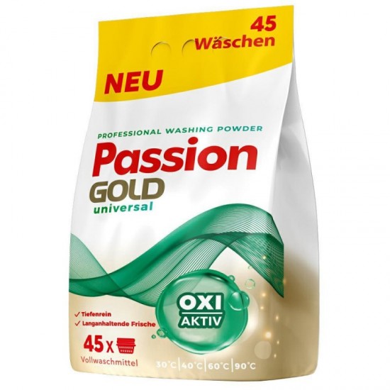 PASSION GOLD Prací prášok Universal OXI Aktiv 2,7kg - 45 praní