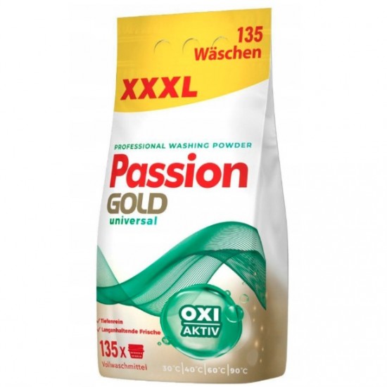 PASSION GOLD Prací prášok Universal OXI formel 8,1kg - 135 praní